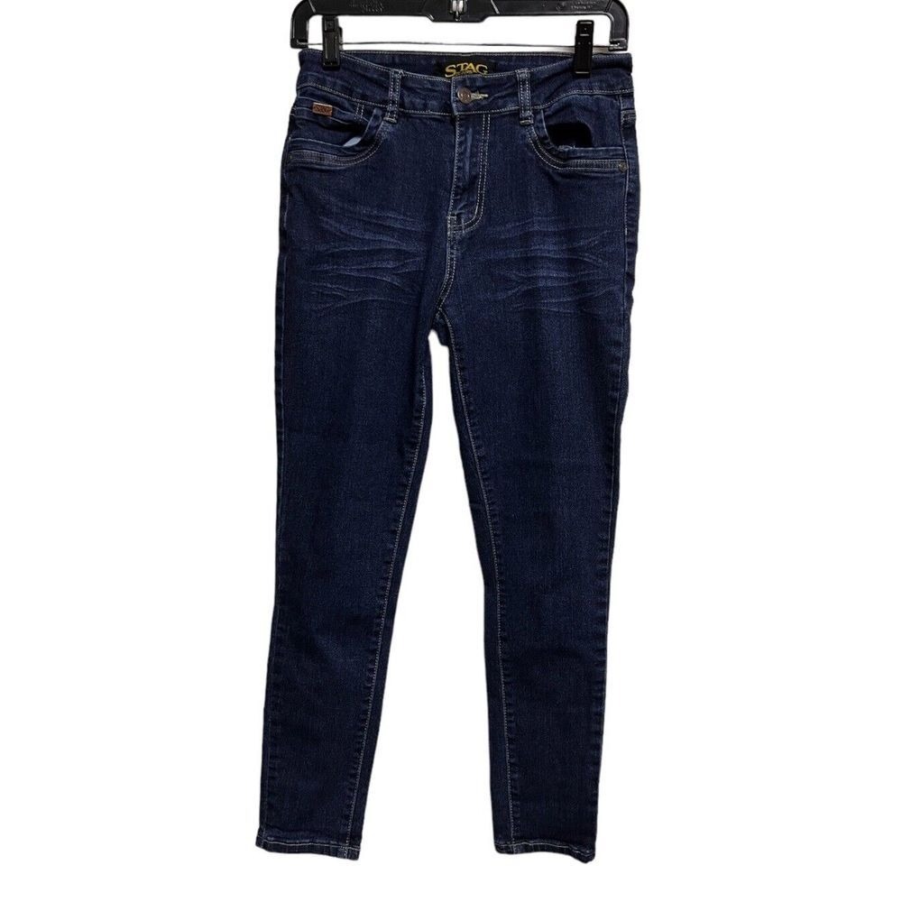 STAG Jeans Womens‎ Size 7 Dark Wash Skinny Stretch Denim Blue Jeans
